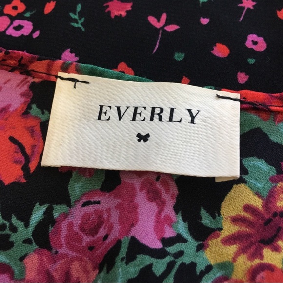 Everly Floral Open Duster Size M - Picture 3 of 5